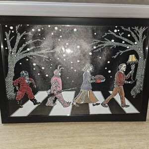 CHRISTMAS STORY 🎅 Unique UNFRAMED Art with Beatles Theme PICTURE 📸